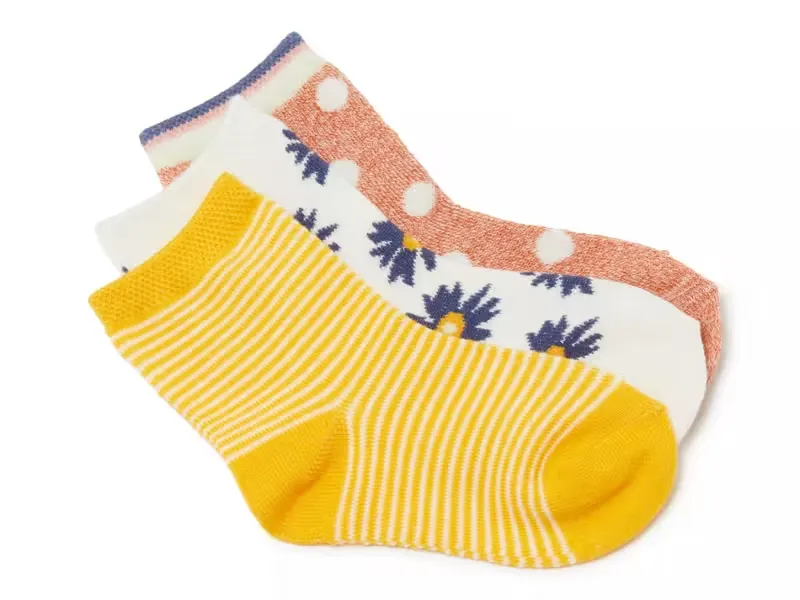 Crown Vintage Print Kids' Crew Socks - 3 Pack